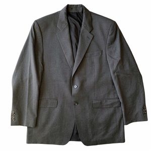 Ralph Lauren Wool Suit Coat Blazer Gray Jacket Single Vent Mens Size 47R